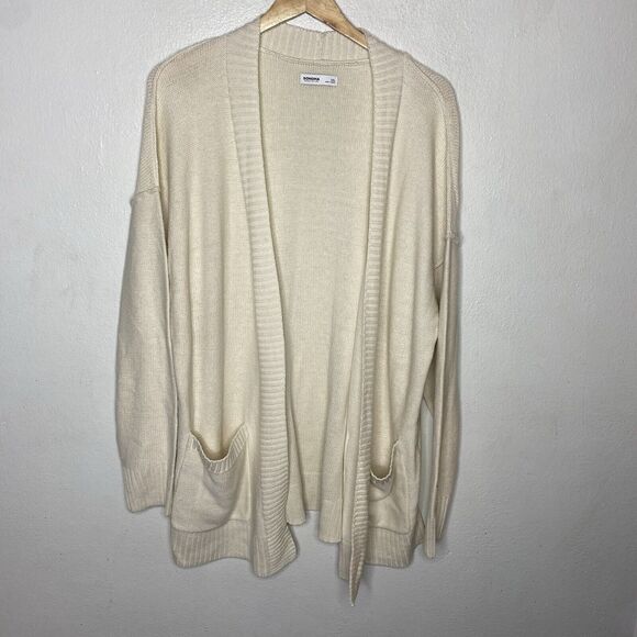 New Sonoma The Everyday Cardigan White Oak Open Front Pockets Women’s XXL - Picture 1 of 11